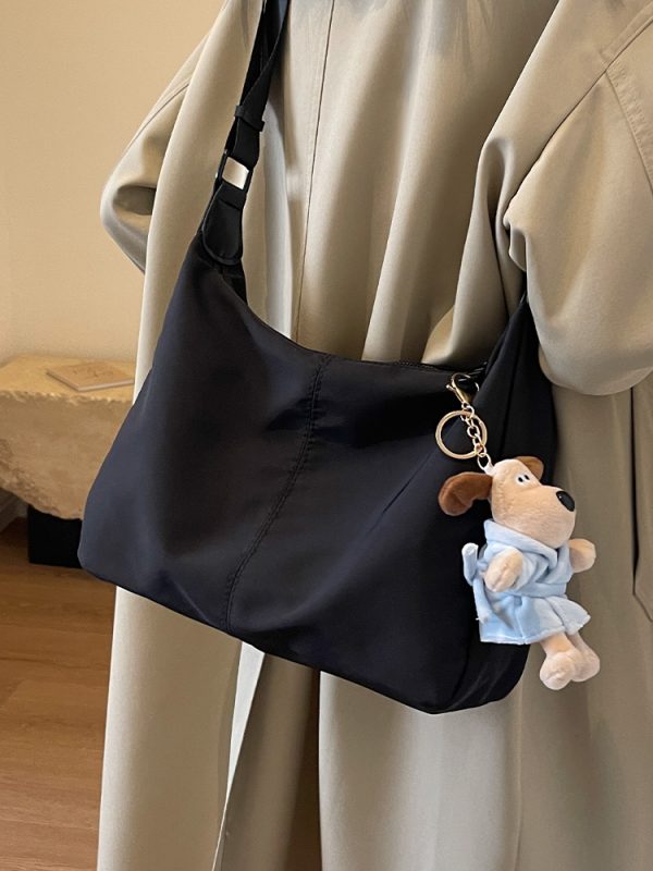 Minimalist High-End Textured Crossbody Shoulder Bag - Versatile Large-Capacity Design for Autumn/Winter 2025 Fashion