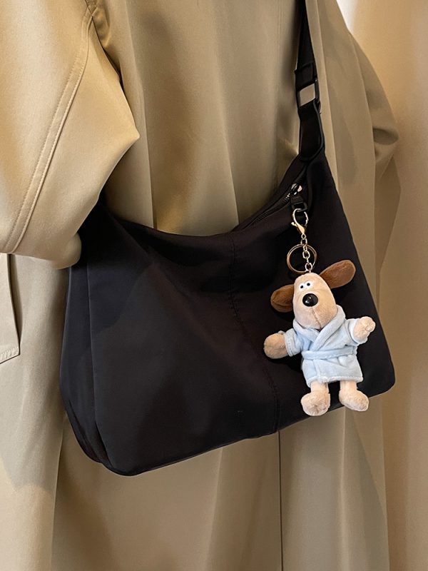 Minimalist High-End Textured Crossbody Shoulder Bag - Versatile Large-Capacity Design for Autumn/Winter 2025 Fashion