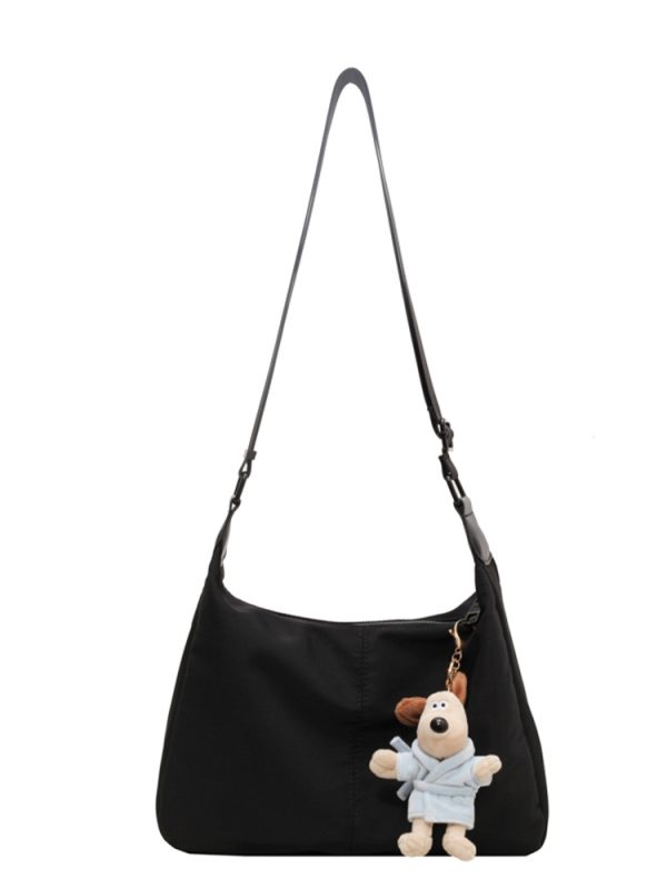 Minimalist High-End Textured Crossbody Shoulder Bag - Versatile Large-Capacity Design for Autumn/Winter 2025 Fashion