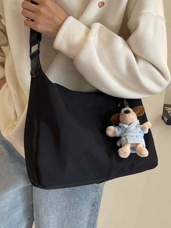 Minimalist High-End Textured Crossbody Shoulder Bag - Versatile Large-Capacity Design for Autumn/Winter 2025 Fashion