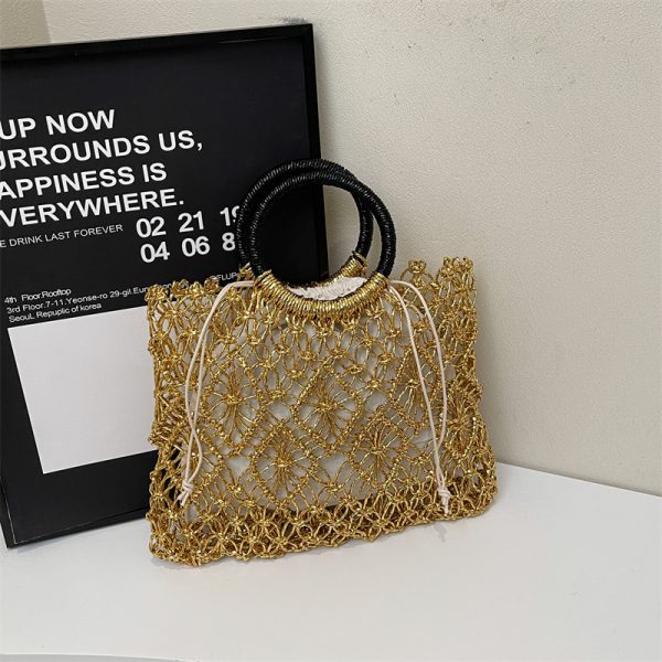 Minimalist Hollow Out Handbag for Women - 2025 Spring Large Capacity Tote & Stylish Small Square Bag