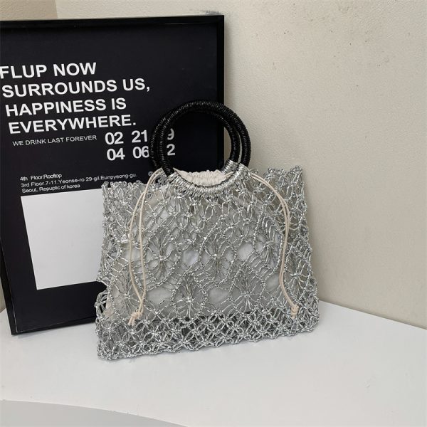 Minimalist Hollow Out Handbag for Women - 2025 Spring Large Capacity Tote & Stylish Small Square Bag