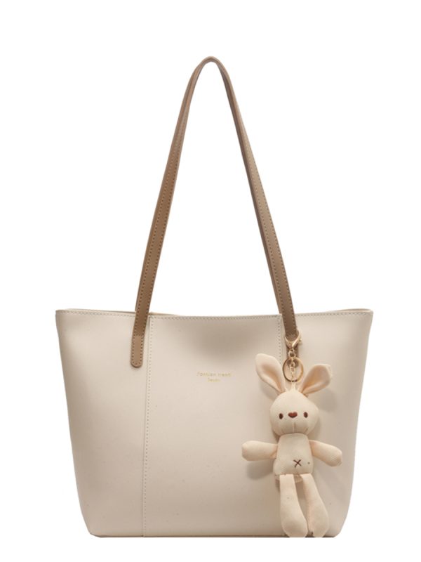 Minimalist Korean-Style Large Capacity Tote Bag for Women - Versatile Spring/Summer 2025 Fashion Shoulder Bag