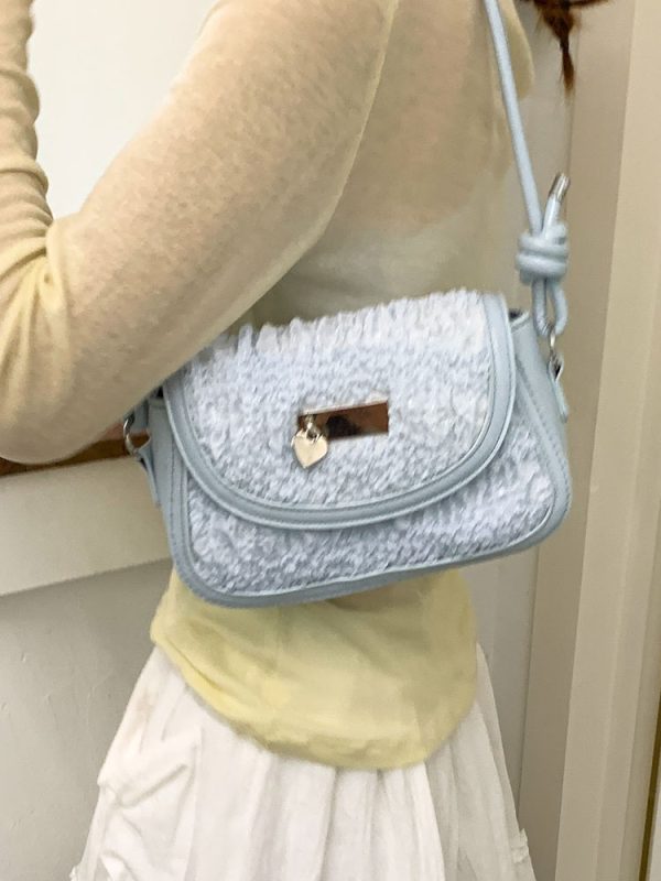 Minimalist Korean-Style Single-Shoulder Saddle Bag for Women - Versatile Crossbody Small Square Bag for Summer 2025 Fashion