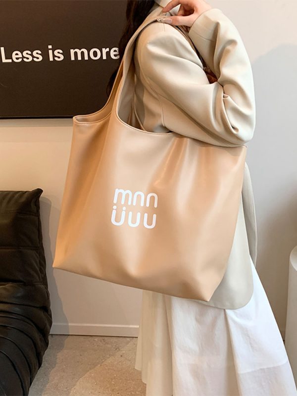 Minimalist Korean Style Tote Bag for Women - Cute Versatile Underarm Shoulder Bag for Summer 2025