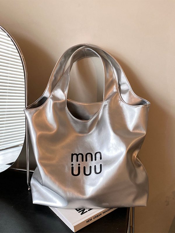 Minimalist Korean Style Tote Bag for Women - Cute Versatile Underarm Shoulder Bag for Summer 2025