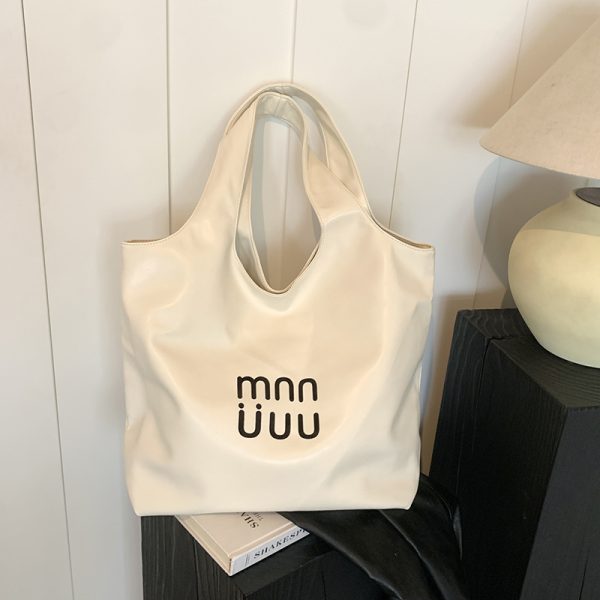Minimalist Korean Style Tote Bag for Women - Cute Versatile Underarm Shoulder Bag for Summer 2025