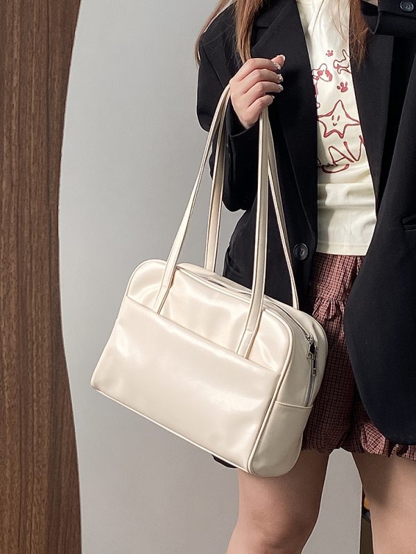 Minimalist Large Capacity Shoulder Tote Bag for Women - Spring/Summer 2025 Niche Design Commuter Style