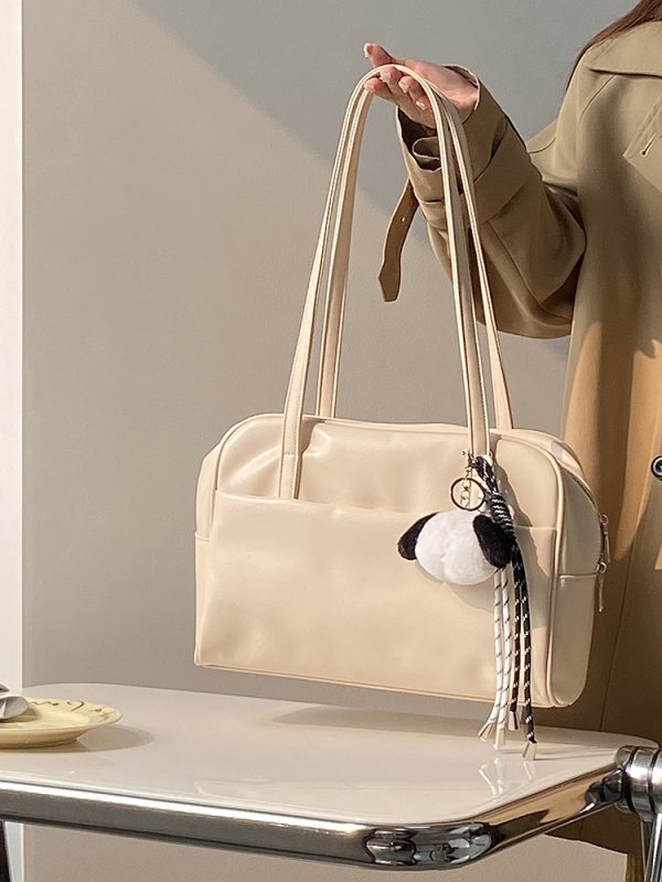 Minimalist Large Capacity Shoulder Tote Bag for Women - Spring/Summer 2025 Niche Design Commuter Style