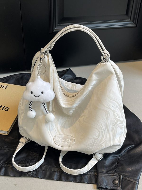 Minimalist Large-Capacity Tote Bag for Women - Stylish Versatile Shoulder Bag for Summer 2025 Korean Fashion