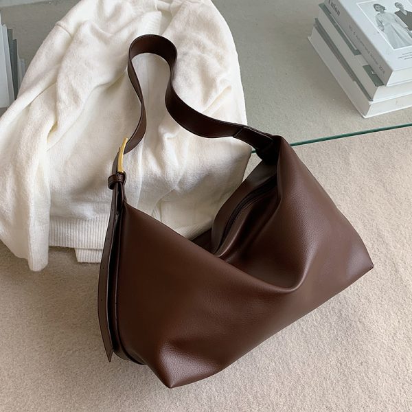 Minimalist Large Capacity Women's Versatile Shoulder Underarm Bag - Trendy Soft Crossbody Bag for 2025 Fashion