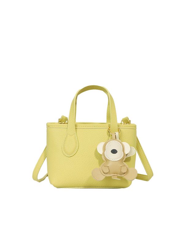 Minimalist Women's Lychee Pattern Bucket Bag - High-Quality Texture Shoulder Bag for Spring/Summer 2025 Fashion