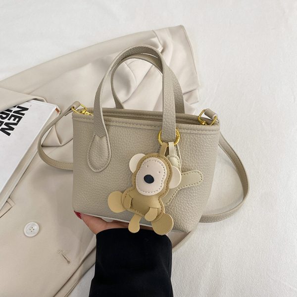 Minimalist Women's Lychee Pattern Bucket Bag - High-Quality Texture Shoulder Bag for Spring/Summer 2025 Fashion