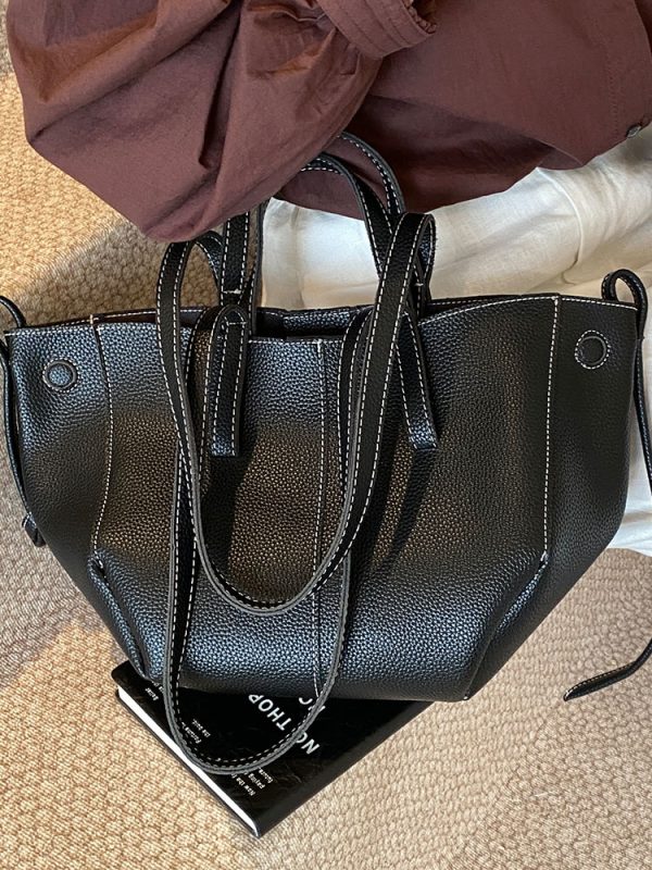 Minimalist Women's Shoulder Bag - Versatile Retro Underarm Handbag for Commuting, High-End Fashion, Autumn 2025
