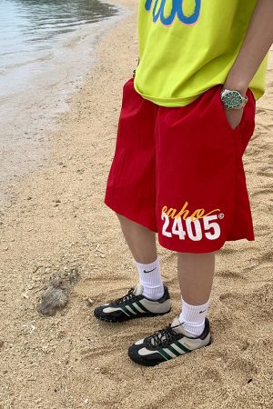 Mint Mambo Quick-Dry Sports Beach Shorts for Men and Women â€“ Summer Casual Five-Point Pants for Couples
