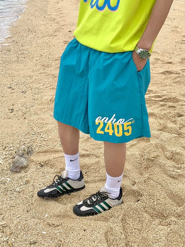 Mint Mambo Quick-Dry Sports Beach Shorts for Men and Women â€“ Summer Casual Five-Point Pants for Couples
