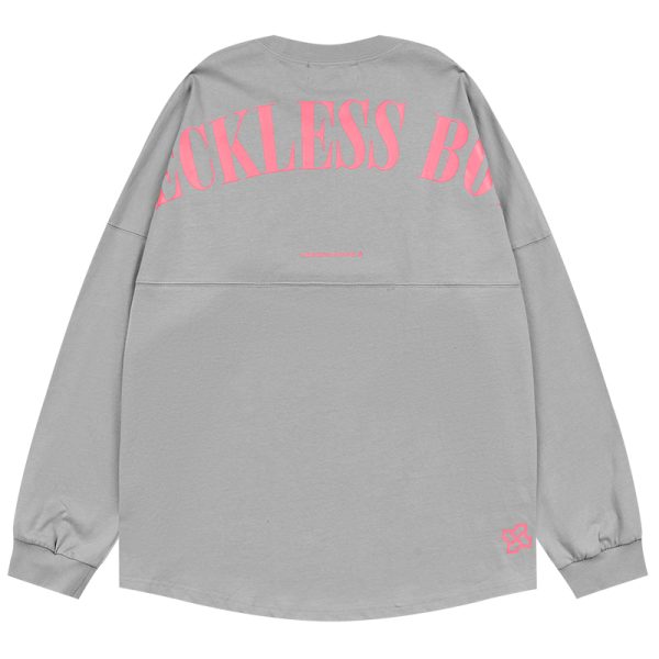 Multicolor Retro Print Loose Long Sleeve T-shirt for Boys - 90s Inspired Streetwear Style