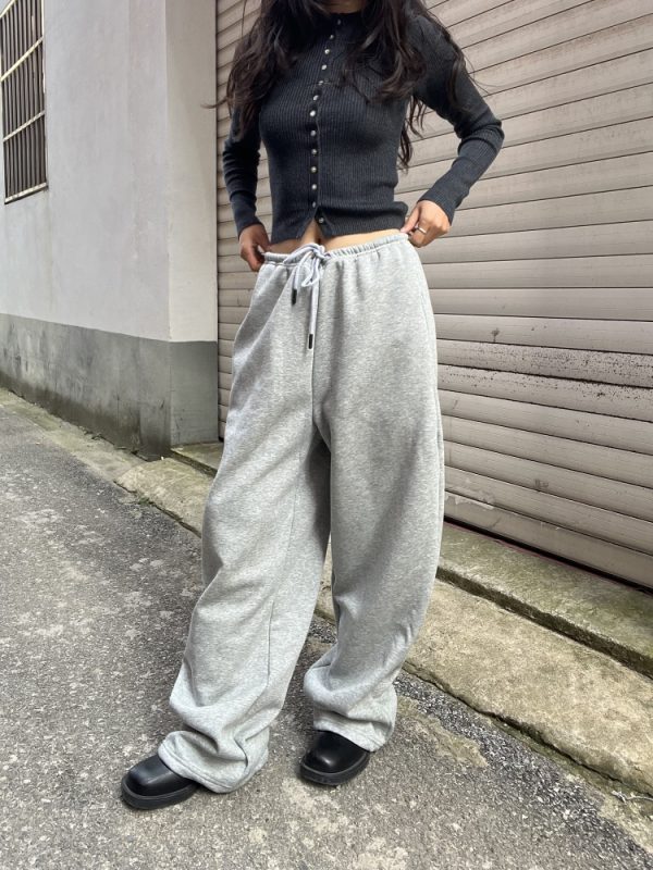 New American Style Unisex Drawstring Sweatpants - Casual Loose Fit Banana Design for Sport and Everyday Wear