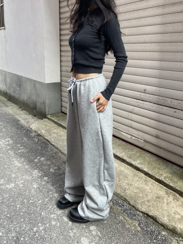 New American Style Unisex Drawstring Sweatpants - Casual Loose Fit Banana Design for Sport and Everyday Wear