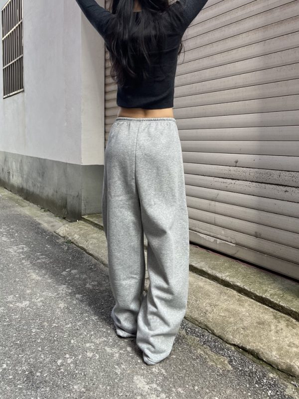 New American Style Unisex Drawstring Sweatpants - Casual Loose Fit Banana Design for Sport and Everyday Wear