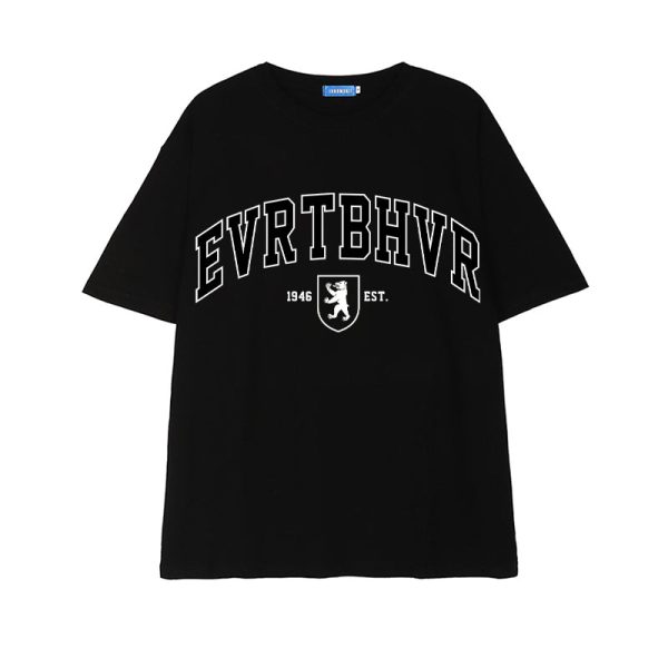 Oversized Gray Retro T-Shirt for Women - Short Sleeve Vintage Y2K American Style Top
