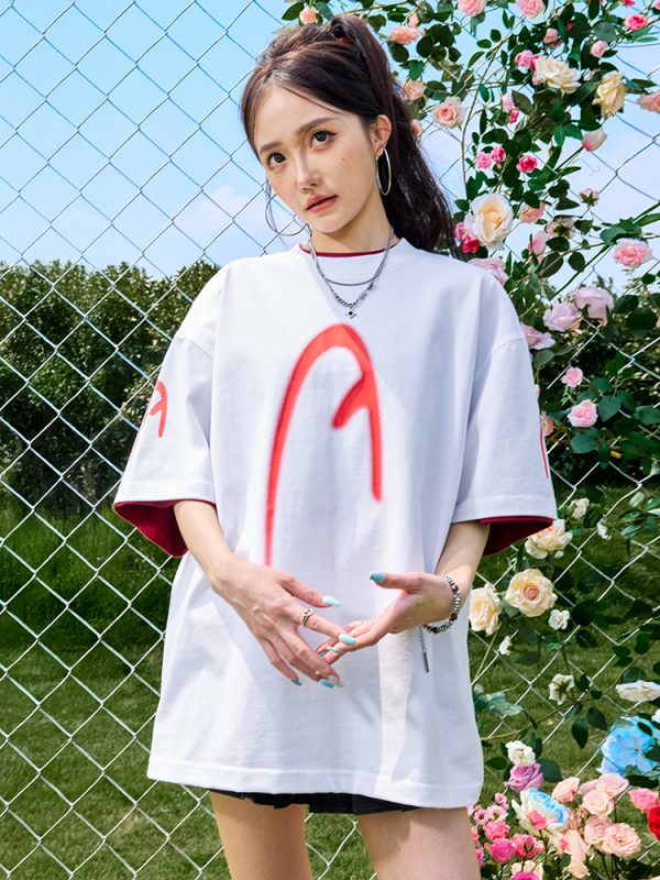 Oversized Hip-Hop Dopamine Letter Short Sleeve T-Shirt - Unisex American Streetwear, 2025 Trend, Casual Urban Style
