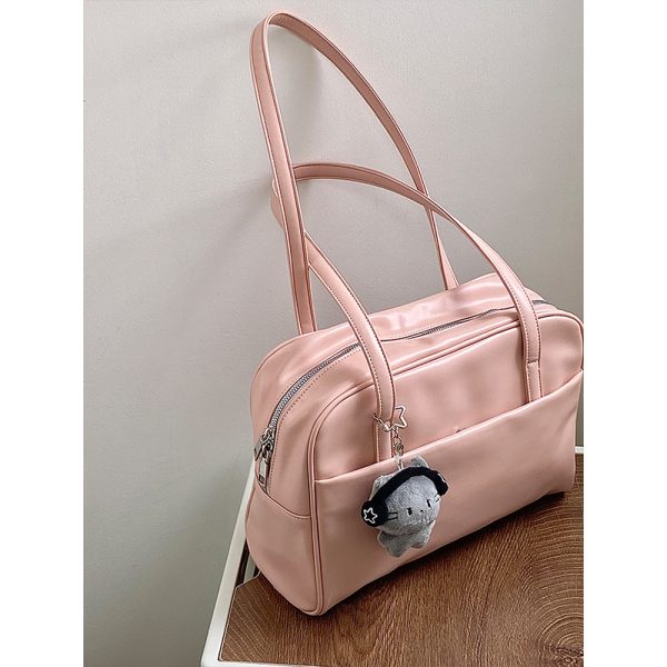 Pastel Color Women's Tote Bag - Large Capacity Shoulder Bag for Spring/Summer 2025 - Trendy Niche Design