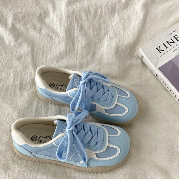 Pink Niche Design Training Board Shoes for Women - Casual Sports Shoes for Spring and Autumn 2025, Trendy Little White Sneakers