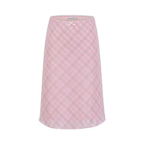 Pink Plaid DIY Skirt for Women - Elastic Waist Mesh Half Skirt, Summer Fashion, European American Style, Trendy 90s Look