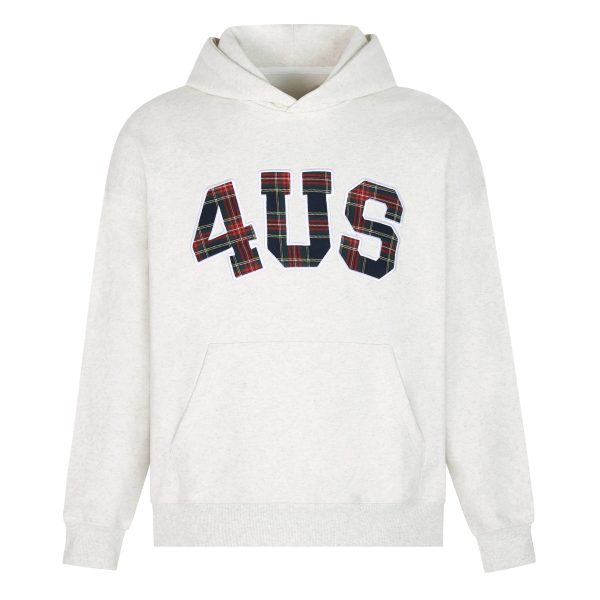 Plaid Embroidery Hoodie for Men and Women - Loose Fit, National Trend, Autumn Winter Fashion, Couples Style