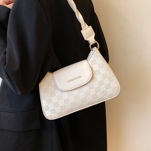 Plaid Retro Niche Shoulder Bag - Spring Summer 2025 Small Square Crossbody Bag for Women - Versatile Y2K Fashion Accessory