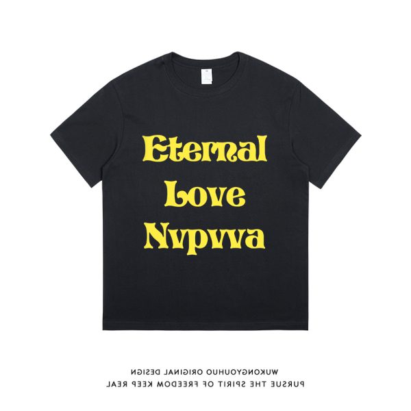 Plus Size Oversized Retro American Style Pure Cotton Short Sleeve T-Shirt for Men and Women - Trendy Hong Kong Chic