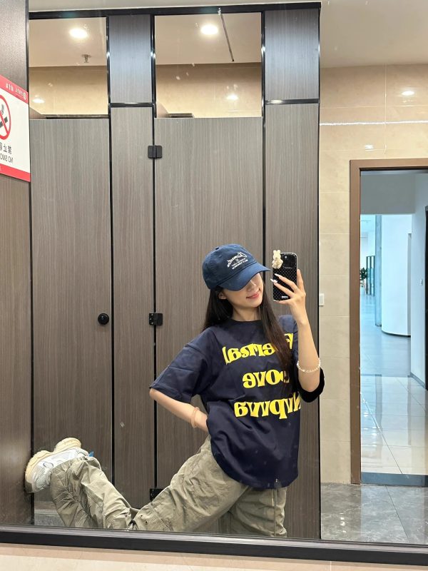 Plus Size Oversized Retro American Style Pure Cotton Short Sleeve T-Shirt for Men and Women - Trendy Hong Kong Chic