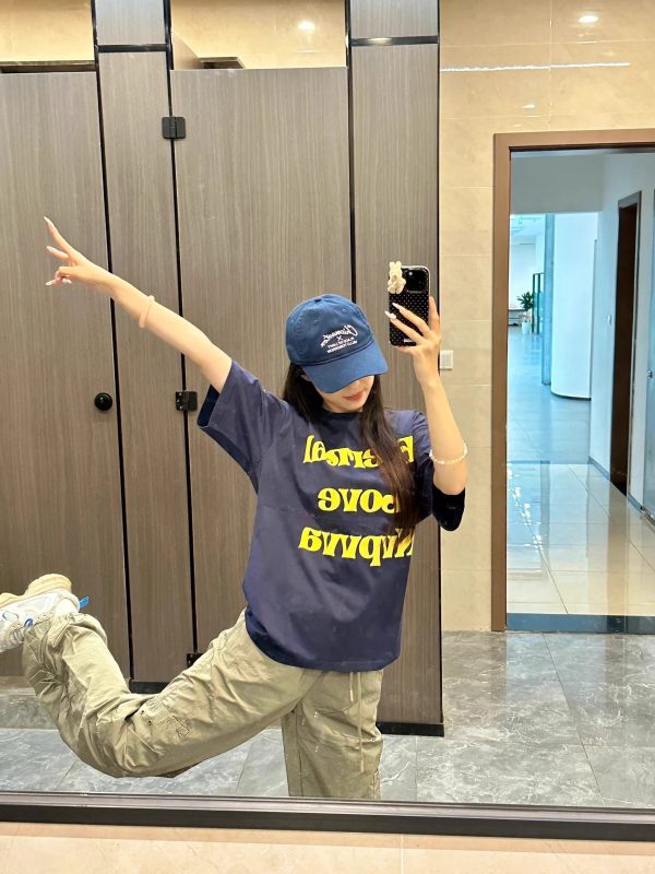 Plus Size Oversized Retro American Style Pure Cotton Short Sleeve T-Shirt for Men and Women - Trendy Hong Kong Chic