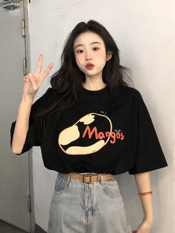 Plus Size Pure Cotton Loose Short Sleeve T-Shirt for Women - Summer 2025 American Style Top, Casual Everyday Wear