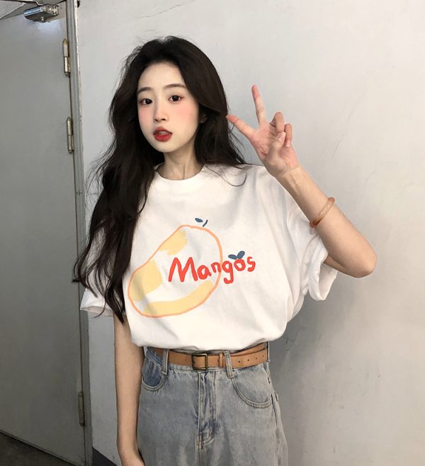 Plus Size Pure Cotton Loose Short Sleeve T-Shirt for Women - Summer 2025 American Style Top, Casual Everyday Wear