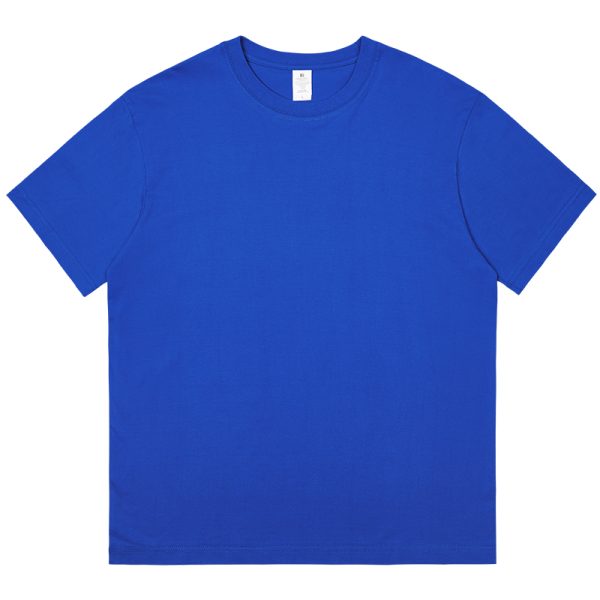 Plus-Size Solid Color Oversized Short-Sleeve T-Shirt for Men and Women - Casual Loose-Fit Basic Tee