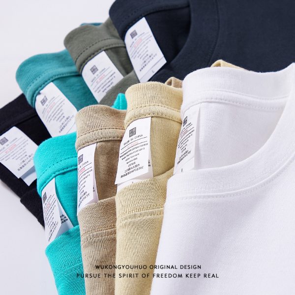 Plus-Size Solid Color Oversized Short-Sleeve T-Shirt for Men and Women - Casual Loose-Fit Basic Tee