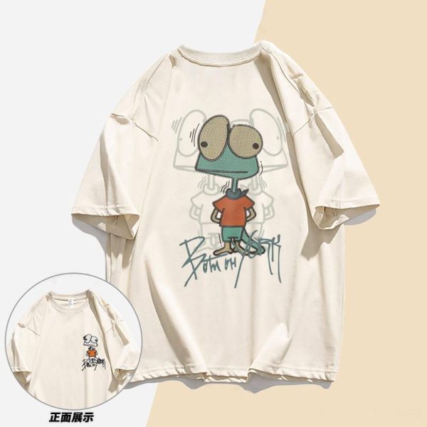 Plus Size Summer Cotton Loose Half Sleeve Couple T-Shirt for Men and Women - Simple, Comfortable, Casual Style