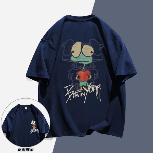Plus Size Summer Cotton Loose Half Sleeve Couple T-Shirt for Men and Women - Simple, Comfortable, Casual Style