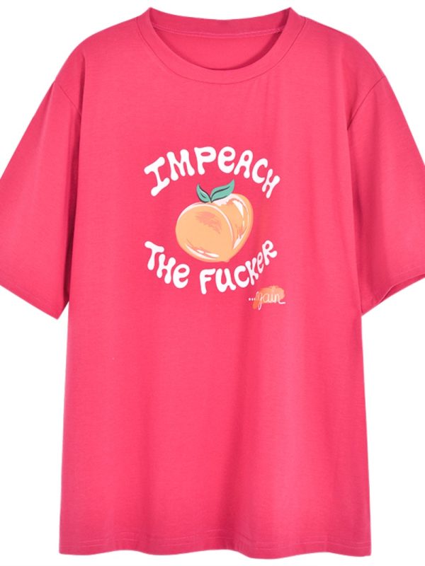 Plus Size Women's Casual Loose Short Sleeve Round Neck T-Shirt â€“ Age-Reducing Pure Cotton Top for Chubby Girls, Summer 2025 Style