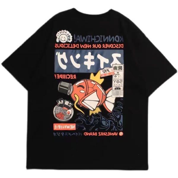 Plus Size Women's Japanese Retro Loose Short Sleeve T-Shirt - Y2K Style Fashion Top Clearance