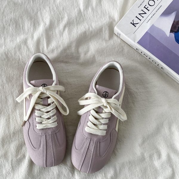 Purple De Xun Sneakers for Women - 2025 Spring Versatile Sports Casual Shoes, Trendy Dopamine A Gan Board Shoes