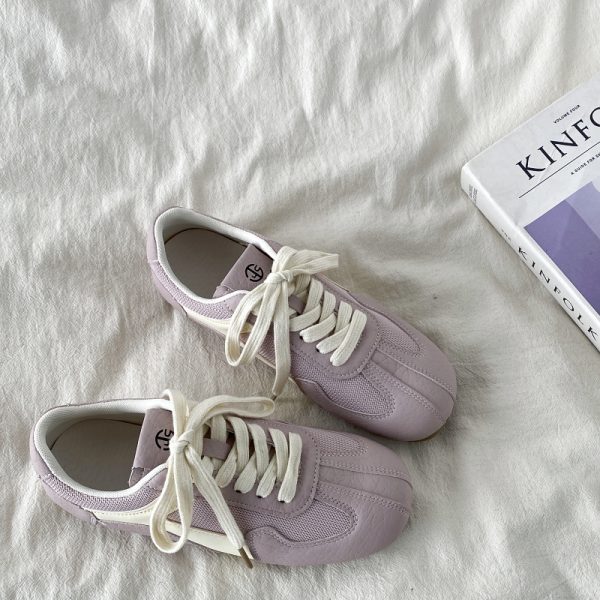 Purple De Xun Sneakers for Women - 2025 Spring Versatile Sports Casual Shoes, Trendy Dopamine A Gan Board Shoes
