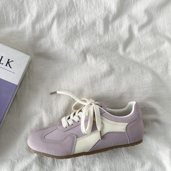 Purple De Xun Sneakers for Women - 2025 Spring Versatile Sports Casual Shoes, Trendy Dopamine A Gan Board Shoes