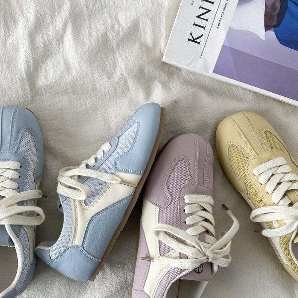 Purple De Xun Sneakers for Women - 2025 Spring Versatile Sports Casual Shoes, Trendy Dopamine A Gan Board Shoes