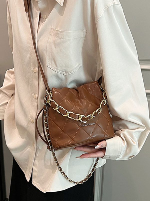 Quilted Bucket Bag for Women - Niche Fashion Chanel-Style Crossbody for Autumn/Winter 2025, Versatile High-End Design