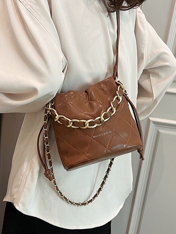 Quilted Bucket Bag for Women - Niche Fashion Chanel-Style Crossbody for Autumn/Winter 2025, Versatile High-End Design