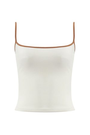 Red Slim Fit Camisole for Women - Stylish Short Top with Chest Pad, Perfect for Layering or Outdoor Wear