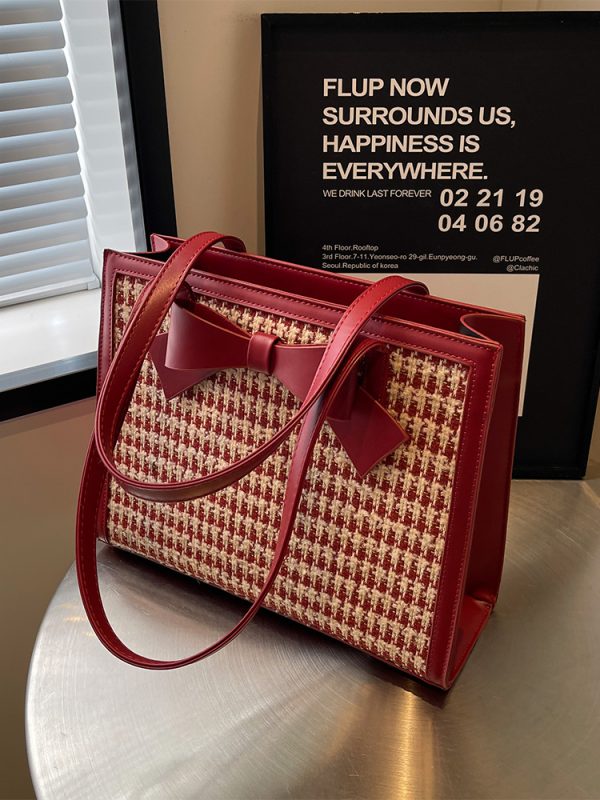 Red Women's Handbag - 2025 New Style Shoulder Bag, Large Capacity Tote for Daily Use, Weddings, Bridesmaids & Brides